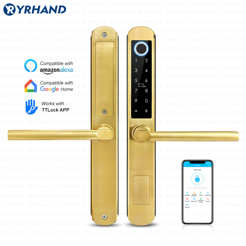Glass Door Hinge - IP66 الذهب الفولاذ المقاوم للصدأ زجاج