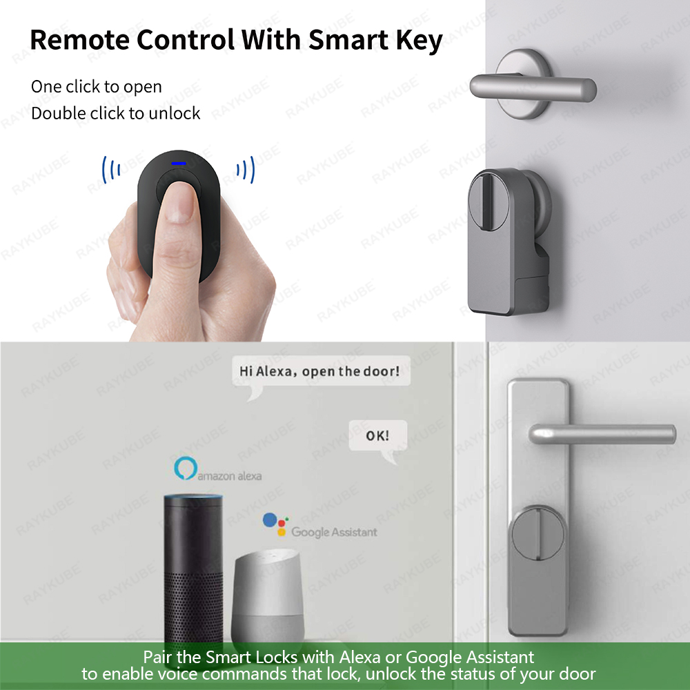 RAYKUBE A1 Pro Tuya BEL مجموعة - مراجعة Glass Door Hinge وسعره