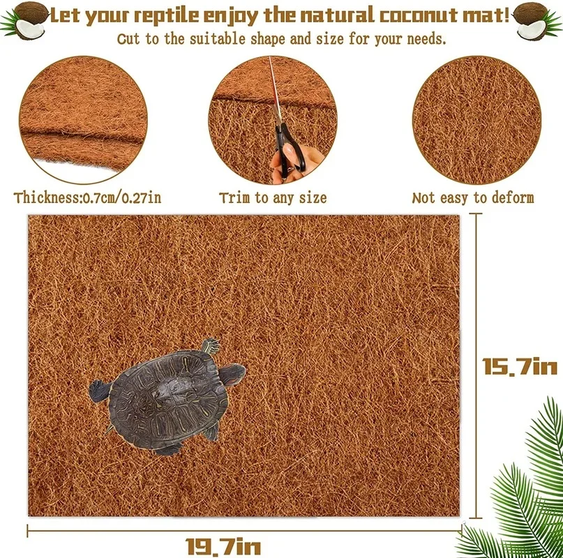 سجادة الزواحف من ألياف جوز اله - مراجعة Substrate Coconut Fiber وسعره