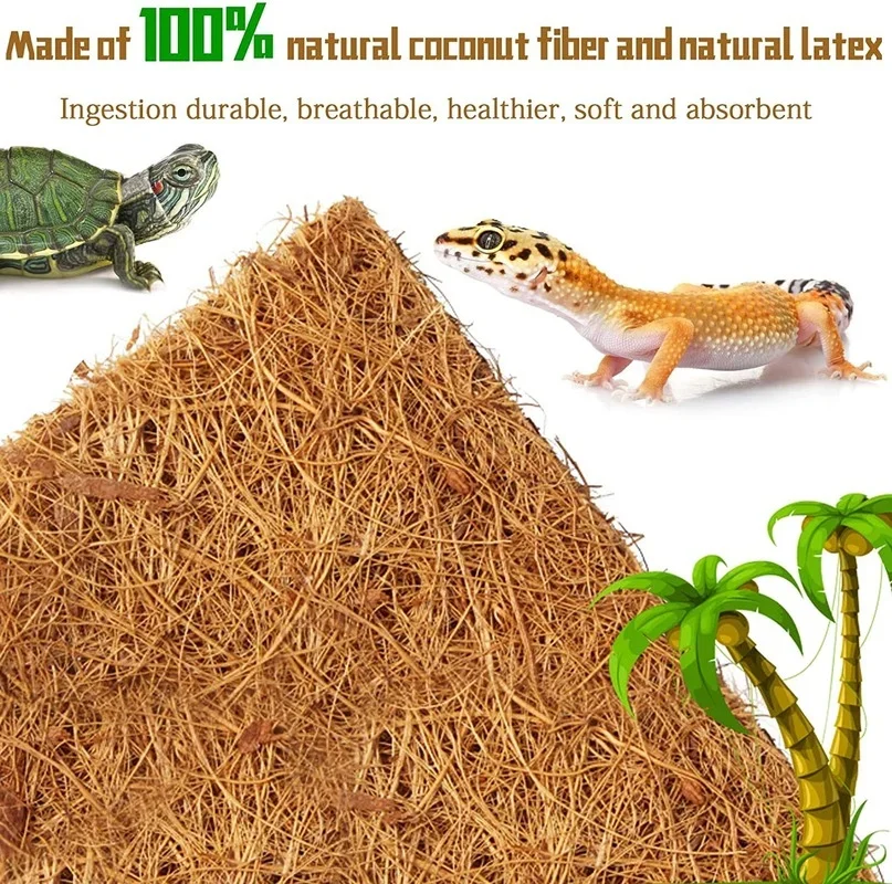 سجادة الزواحف من ألياف جوز اله - مراجعة Substrate Coconut Fiber وسعره